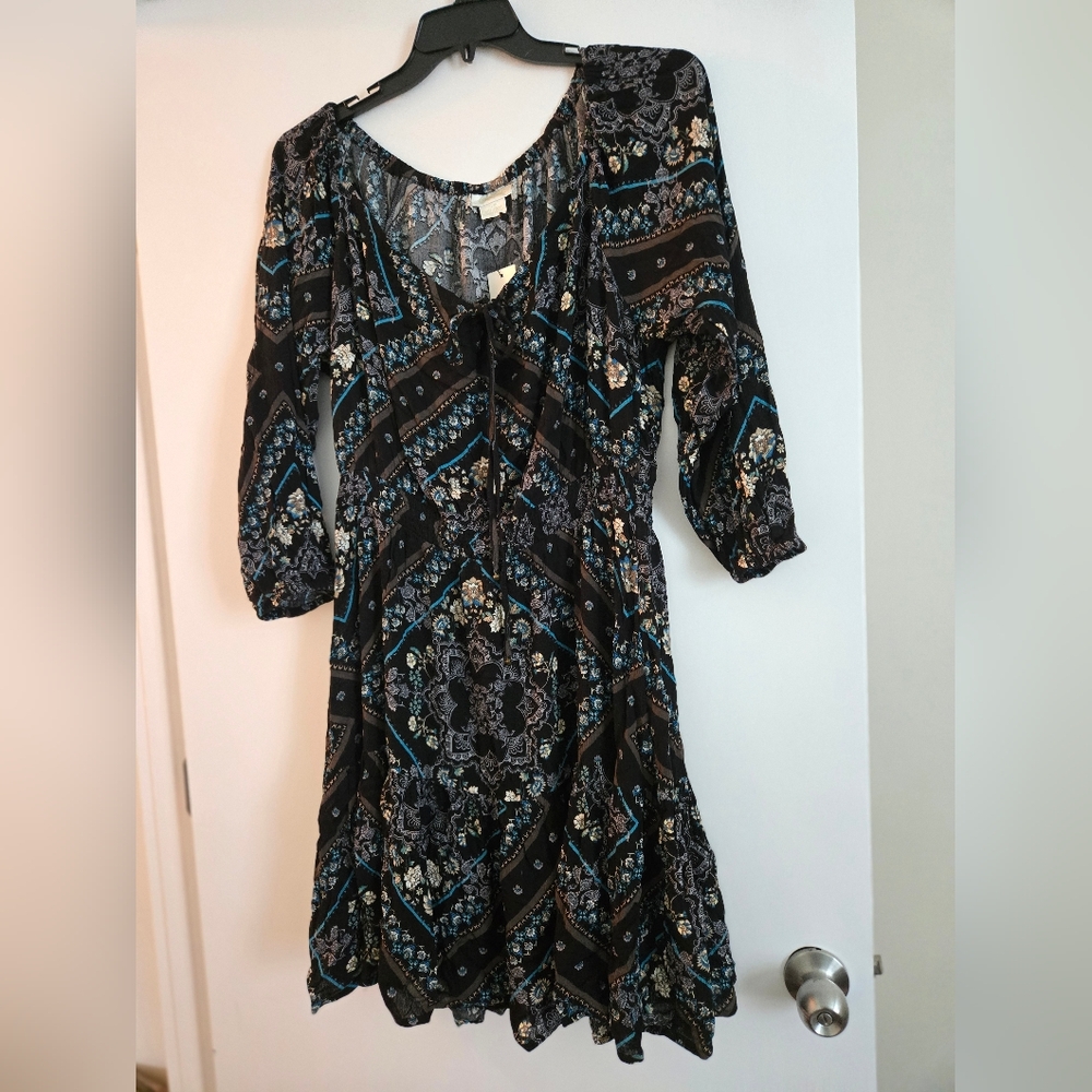 City Chic Teal Boho Western Dress Plus Size 16